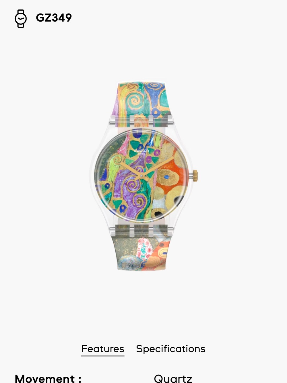 Swatch - HOPE, II BY GUSTAV KLIMT, THE WATCH - MOMA